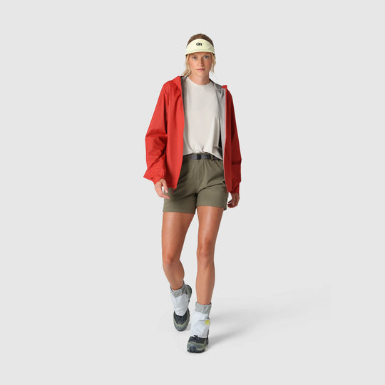 Outdoor Research Womens Helium Rain UL Jacket Madrone Red