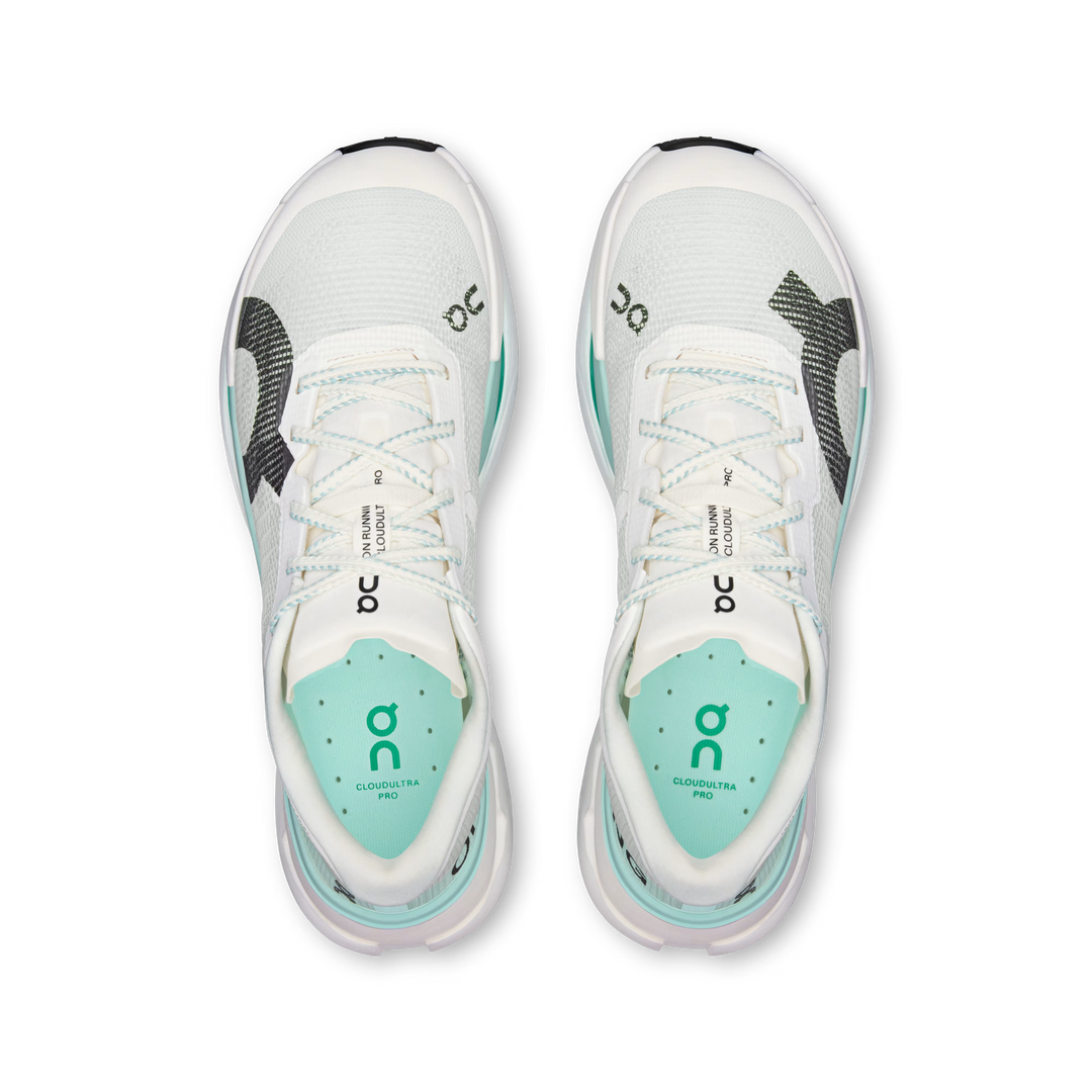 On Cloudultra Pro Mens Trail Running Shoes Ivory Celeste