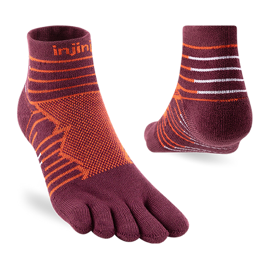 Injinji Ultra Run Mini-Crew Mahogany