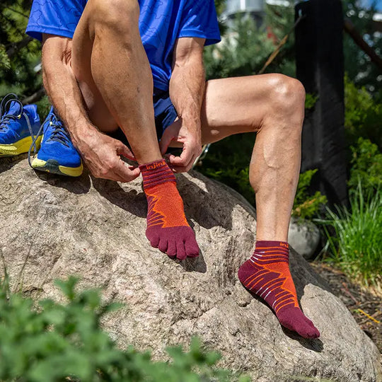 Injinji Ultra Run Mini-Crew Mahogany