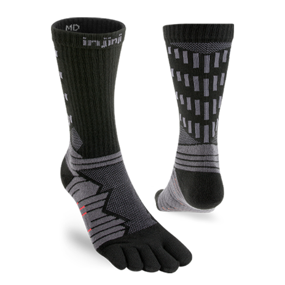 Injinji ULTRA RUN Crew Obsidian