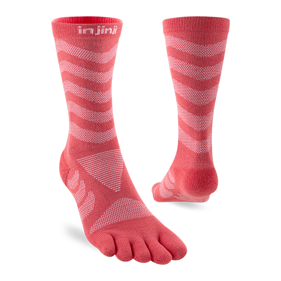 Injinji Womens Specific Ultra Run Crew Coral