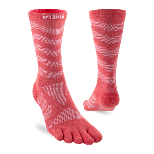 Injinji Womens Specific Ultra Run Crew Coral