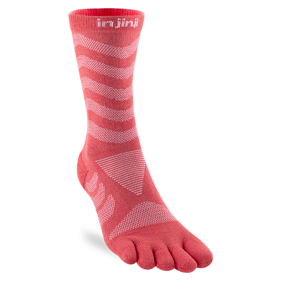 Injinji Womens Specific Ultra Run Crew Coral