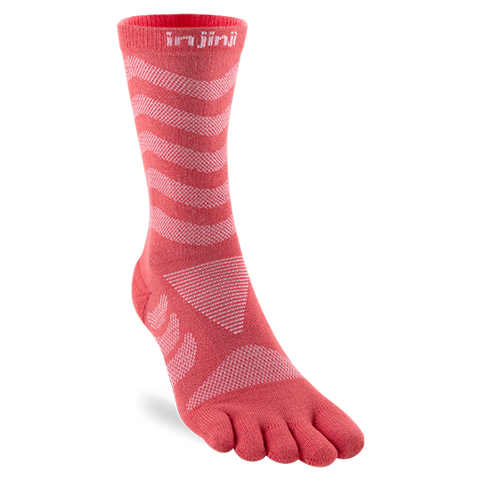 Injinji Womens Specific Ultra Run Crew Coral