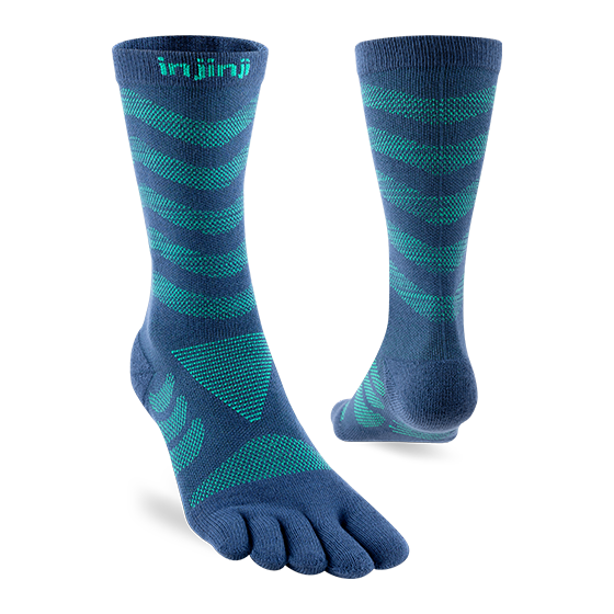 Injinji Womens Specific Ultra Run Crew Poseidon