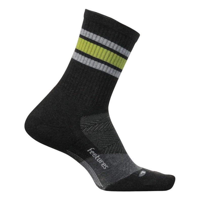 Feetures Trail Max Cushion Mini Crew Trail Blaze Charcoal