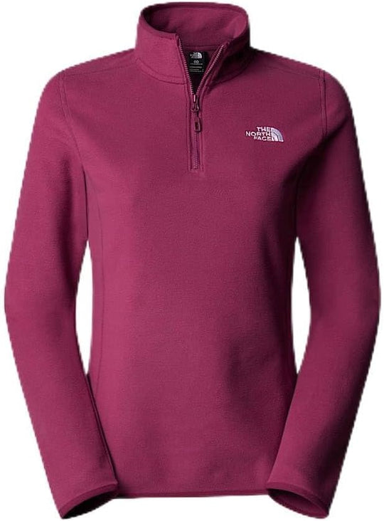 The North Face Women's 100 Glacier 1/4 Zip Fleece Cyber Berry