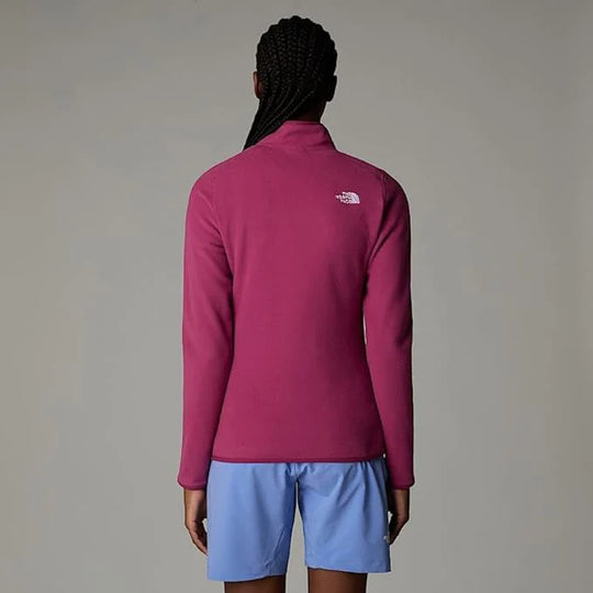 The North Face Women's 100 Glacier 1/4 Zip Fleece Cyber Berry