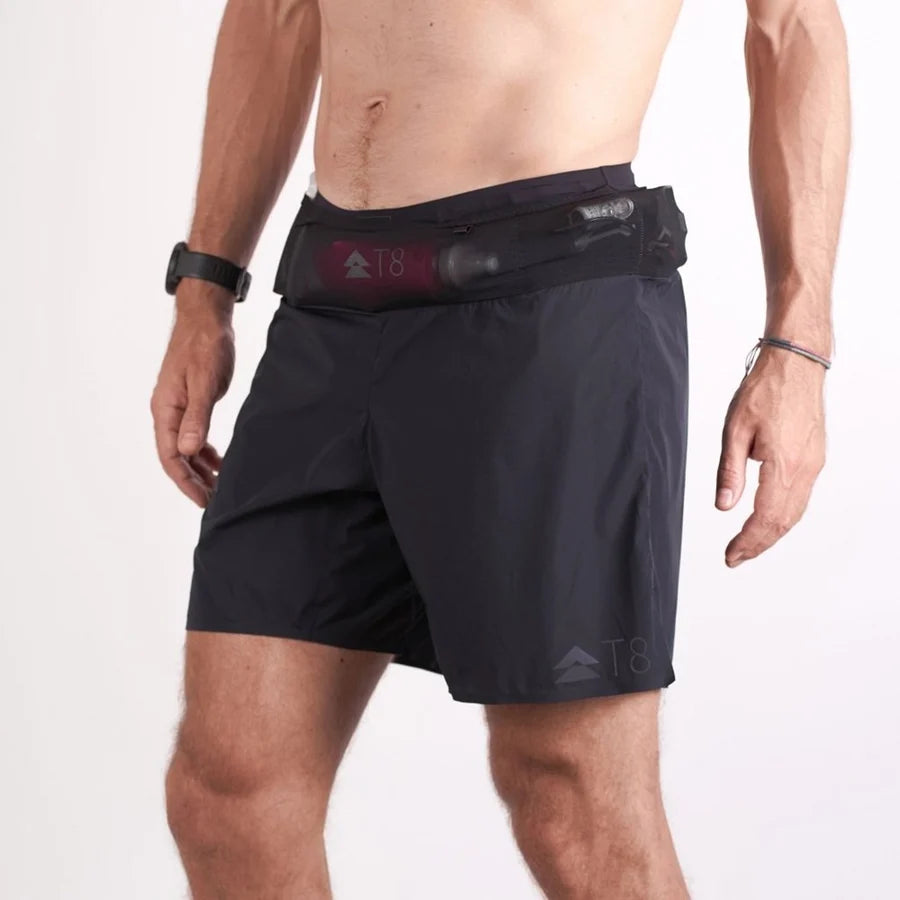 T8 Sherpa Shorts V2 Male Black Silver Logo