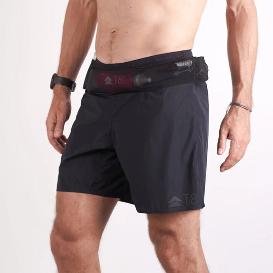 T8 Sherpa Shorts V2 Male Black Silver Logo