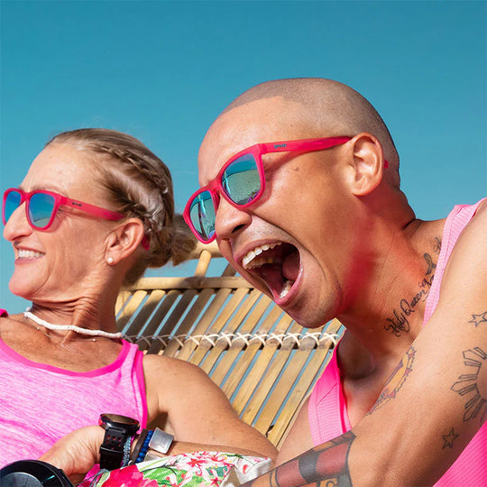 Goodr OGs Sunglasses Flamingos on a Booze Cruise