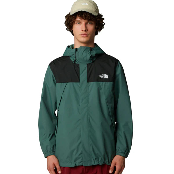 The North Face Men's Antora Jacket Duck Green TNF Black