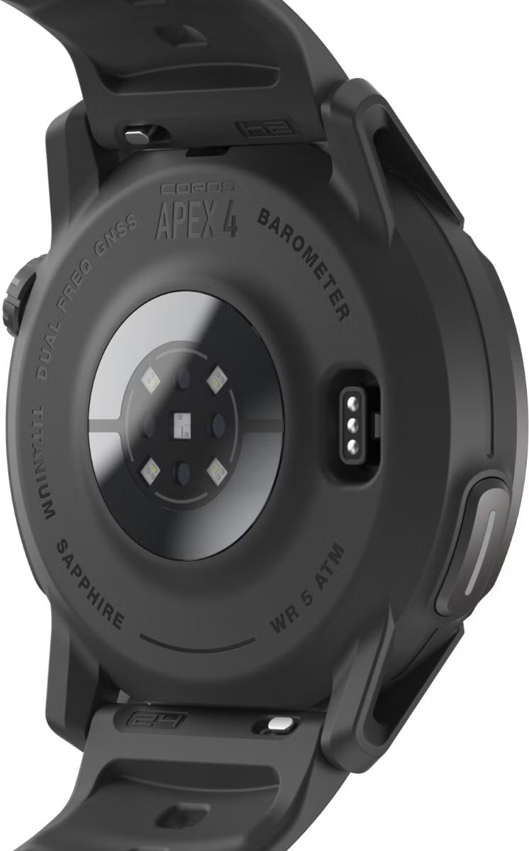 COROS APEX 4 GPS Sports Watch Black 42mm w/ silicone band