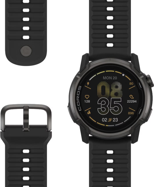 COROS APEX 4 GPS Sports Watch Black 42mm w/ silicone band