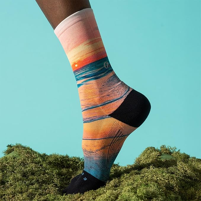 Feetures Elite Light Cushion Mini Crew Sunset Glow