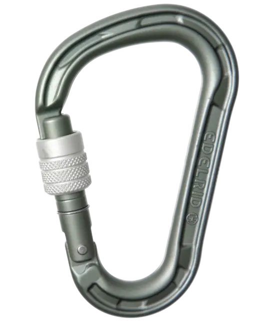 Edelrid HMS Magnum Screw II Climbing Carabiner Slate