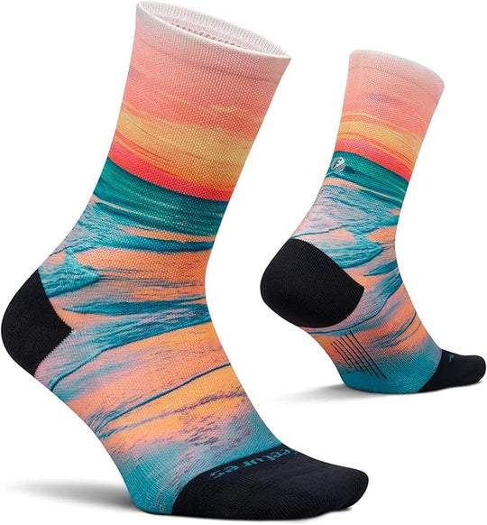Feetures Elite Light Cushion Mini Crew Sunset Glow