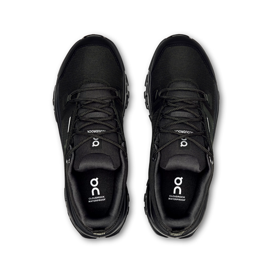 On Cloudrock Low WP Womens Hiking Shoe Black
