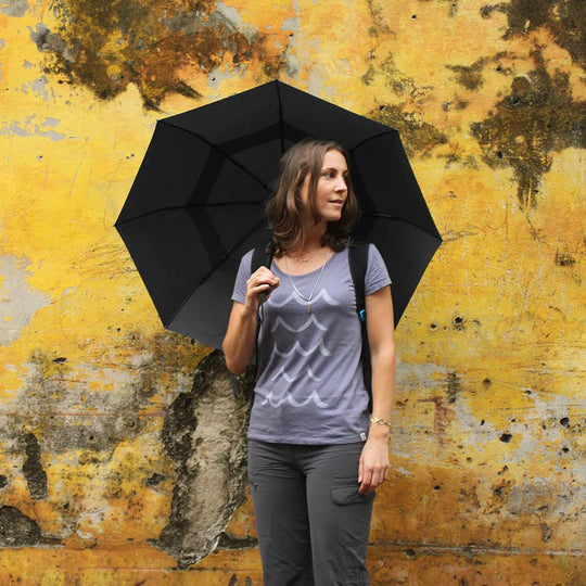 Life Venture Trek Umbrella - Medium Black