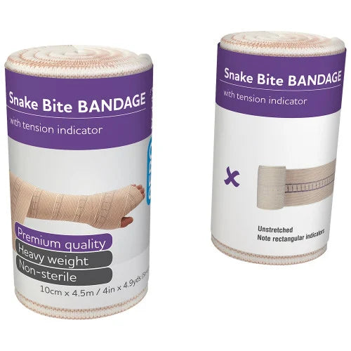 AEROFORM Short Snake Bite Bandage with Indicator 10cmx4.5M Wrap