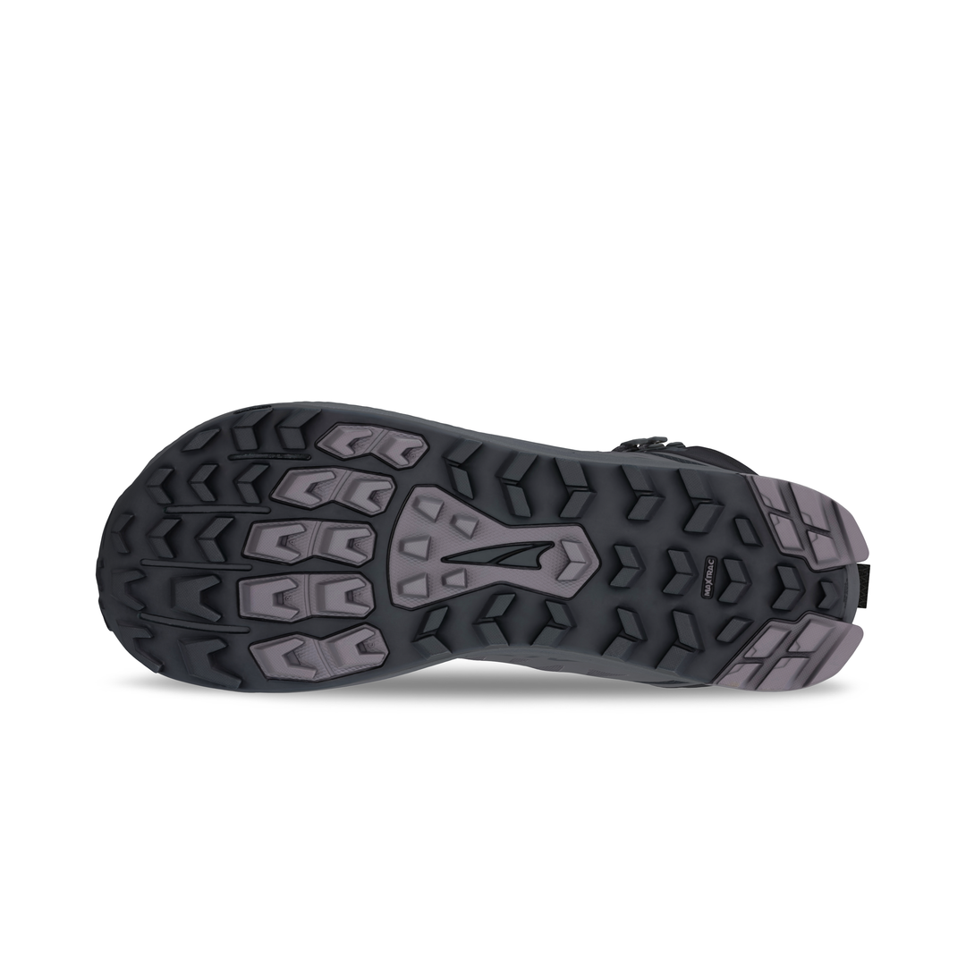 Altra Lone Peak 9 Mens Waterproof Mid Hiking Boot Black/Gray