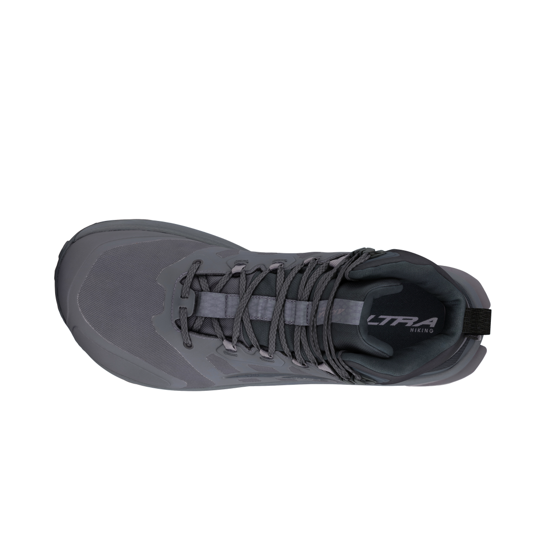 Altra Lone Peak 9 Mens Waterproof Mid Hiking Boot Black/Gray