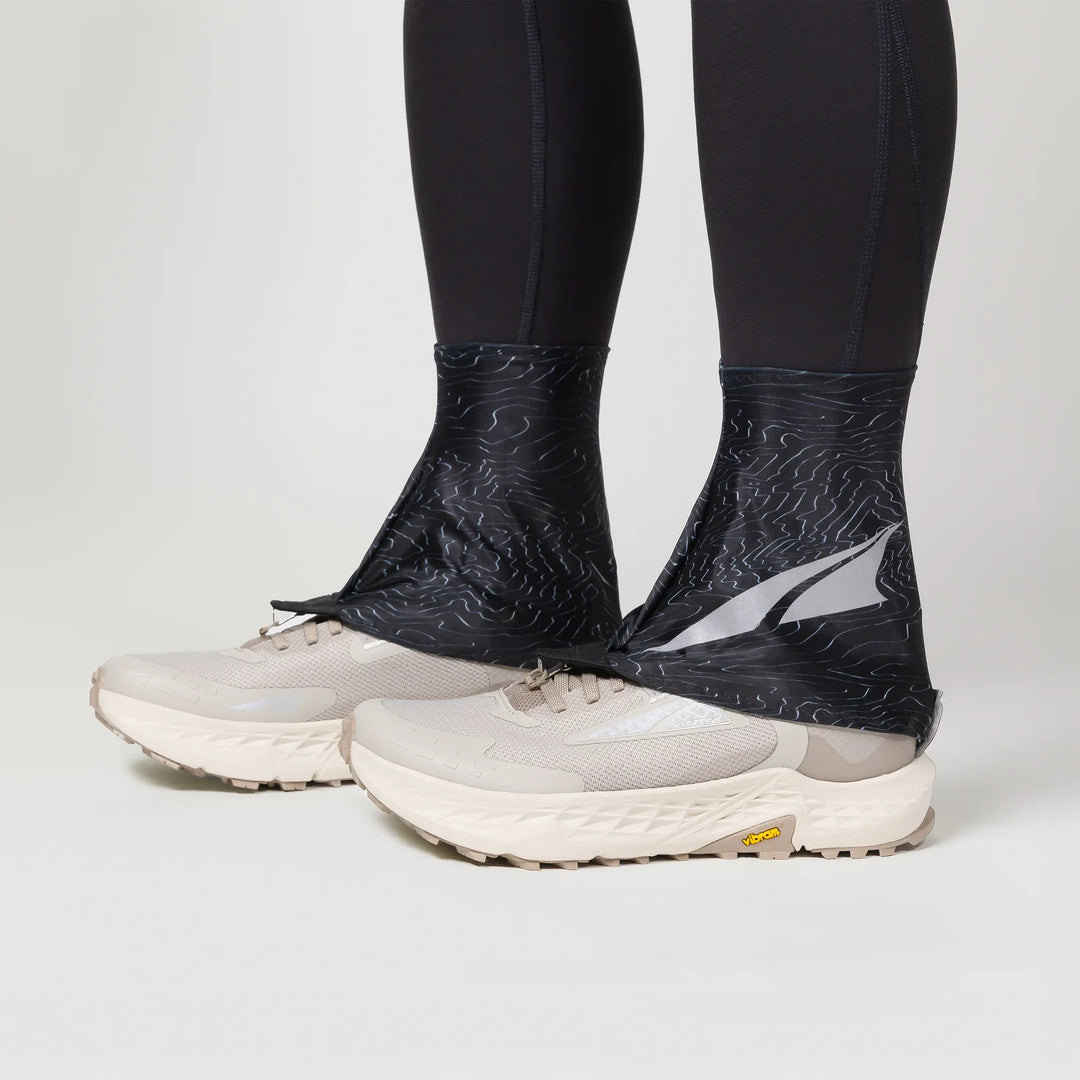Altra Trail Gaiter Black Silver Gray