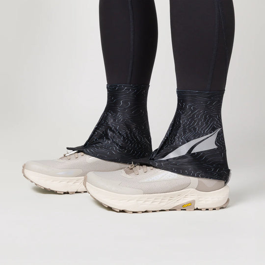 Altra Trail Gaiter Black Silver Gray