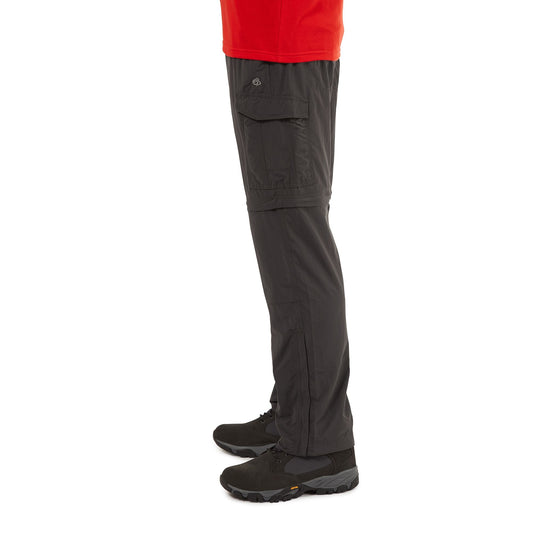 Craghoppers NosiLife Convertible II Trousers Long Black Pepper