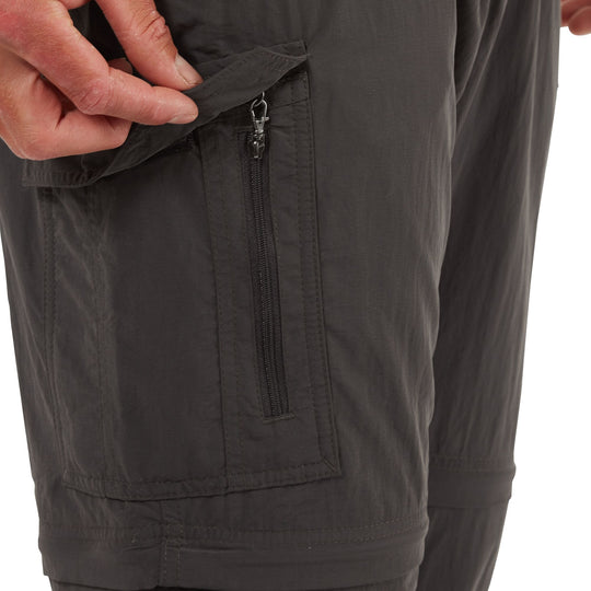 Craghoppers NosiLife Convertible II Trousers Long Black Pepper