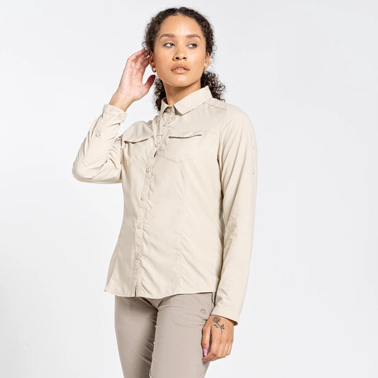 Craghoppers NosiLife Adventure II Long Sleeved Shirt Desert Sand