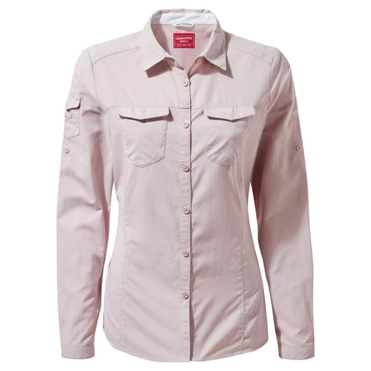 Craghoppers NosiLife Adventure II Long Sleeved Shirt Brushed Lilac