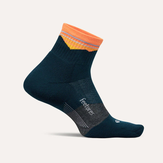 Feetures Elite Trail Max Cushion Quarter Blue Ridge Navy