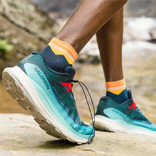 Feetures Elite Trail Max Cushion Quarter Blue Ridge Navy