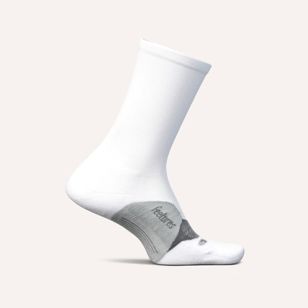 Feetures Elite Light Cushion Mini Crew White