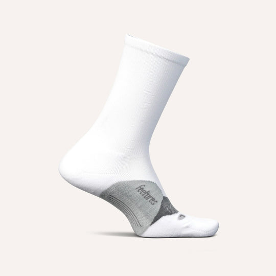 Feetures Elite Light Cushion Mini Crew White
