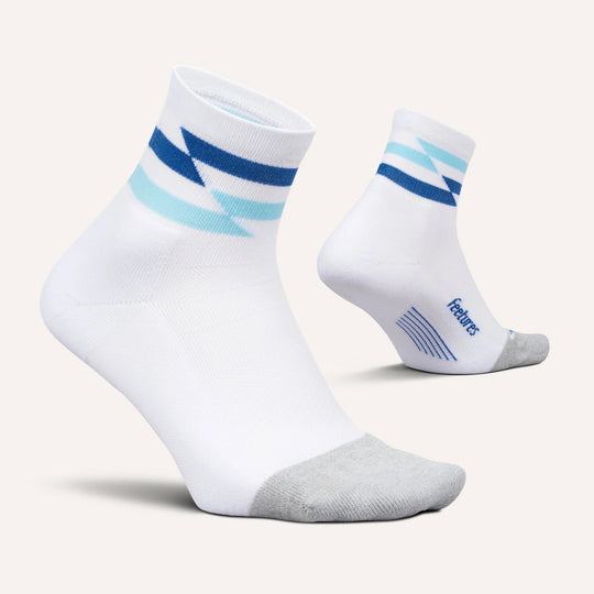 Feetures Elite Light Cushion Quarter White Track