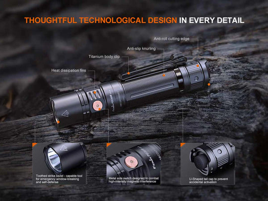 Fenix PD36R V2.0 LED Flashlight (black, sm)
