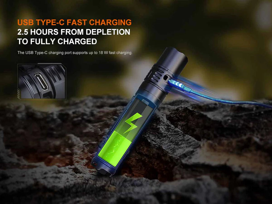 Fenix PD36R V2.0 LED Flashlight (black, sm)