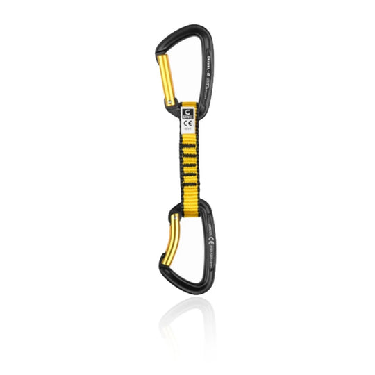 Grivel All-Round Alpha Black / Yellow Climbing Quickdraw 11 cm Six Pack