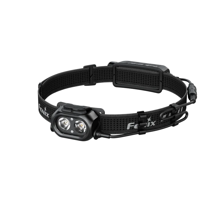 FENIX HP12R-T SST25 cold white light & SST20 neutral white light LED headlamp (Black)