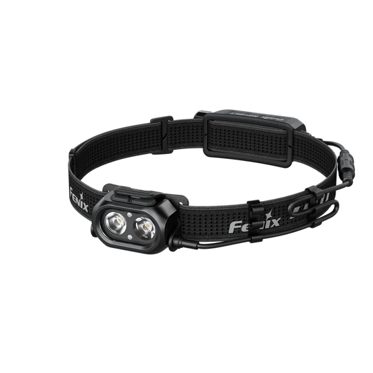 FENIX HP12R-T SST25 cold white light & SST20 neutral white light LED headlamp (Black)