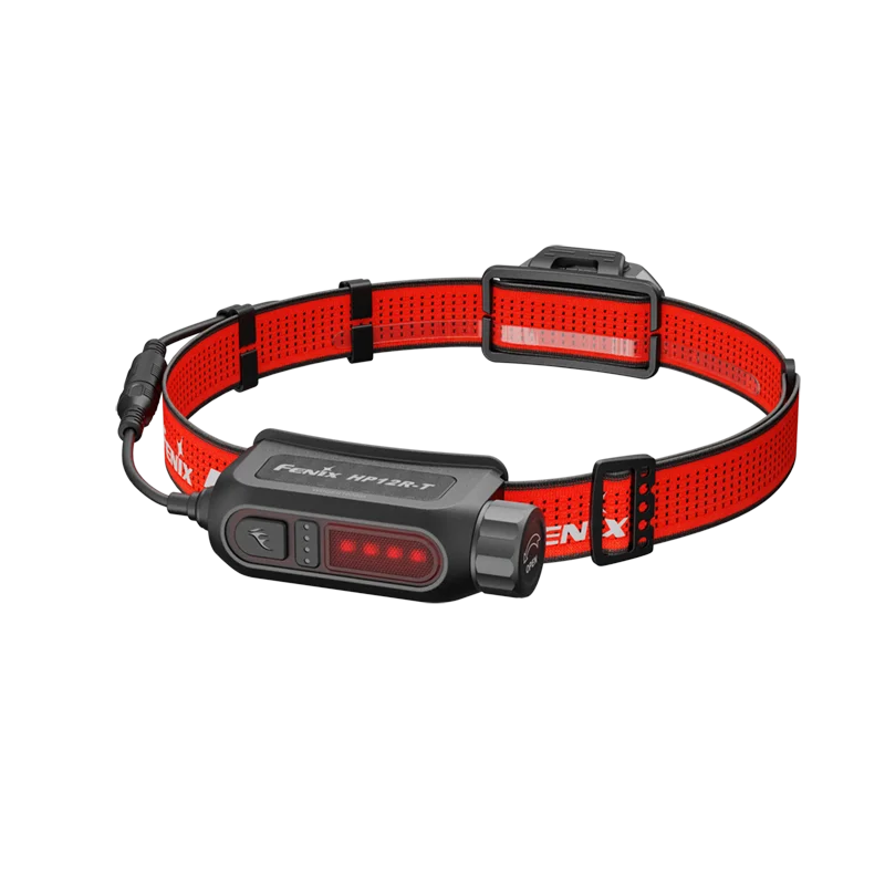 FENIX HP12R-T SST25 cold white light & SST20 neutral white light LED headlamp (Black)