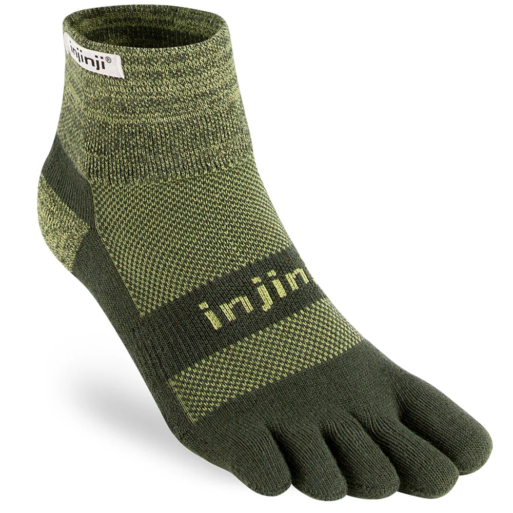 Injinji Trail 2.0 Midweight Mini Crew Herb