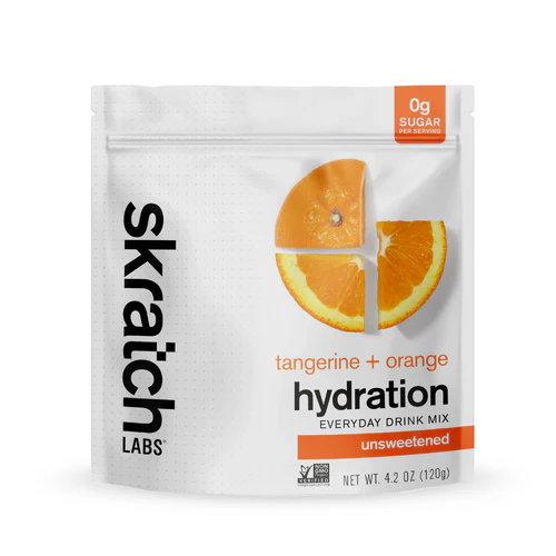 Skratch Everyday Hydration Drink Mix Tangerine and Orange 30-serving Resealable Bag