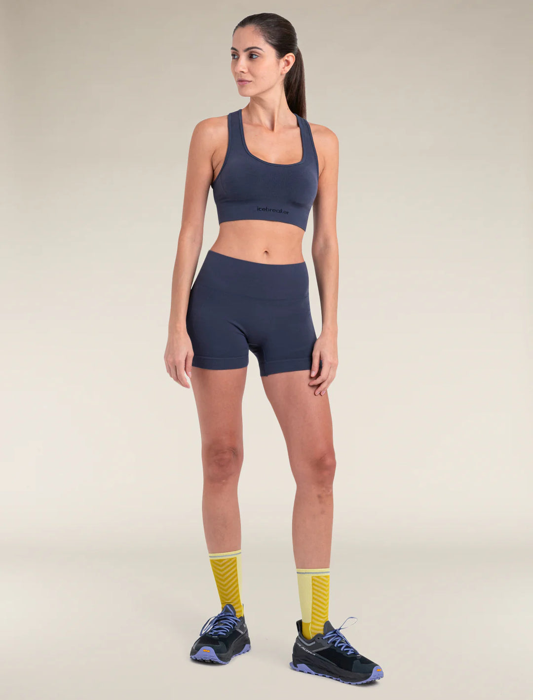 Icebreaker Womens 260 Seamless Bra GRAPHITE