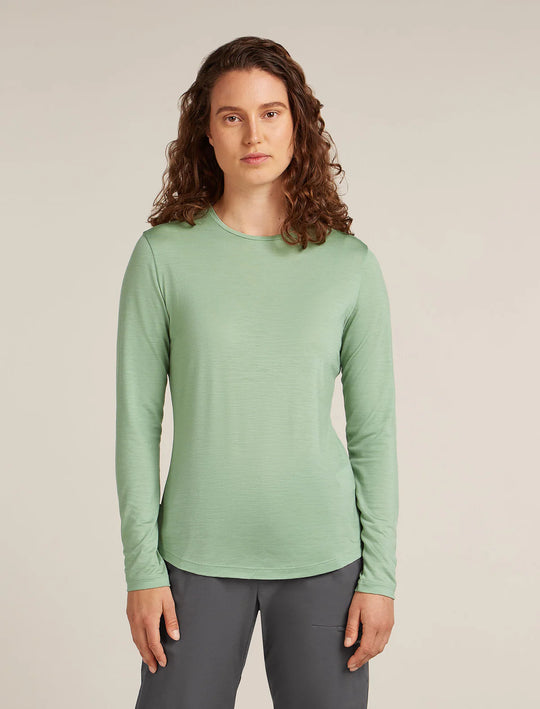 Icebreaker W Merino Blend 125 Cool-Lite Sphere LS Tee Seaglass