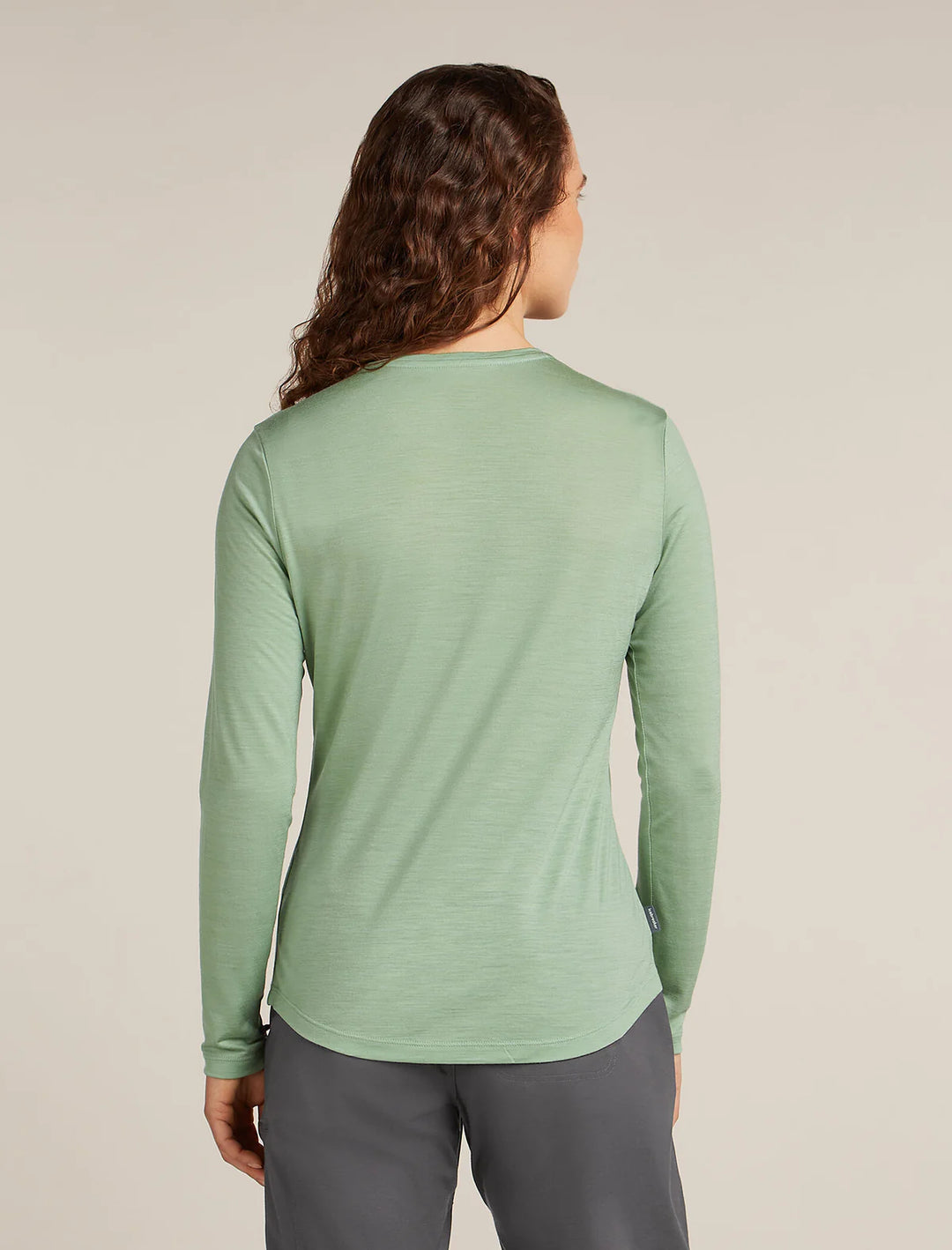 Icebreaker W Merino Blend 125 Cool-Lite Sphere LS Tee Seaglass