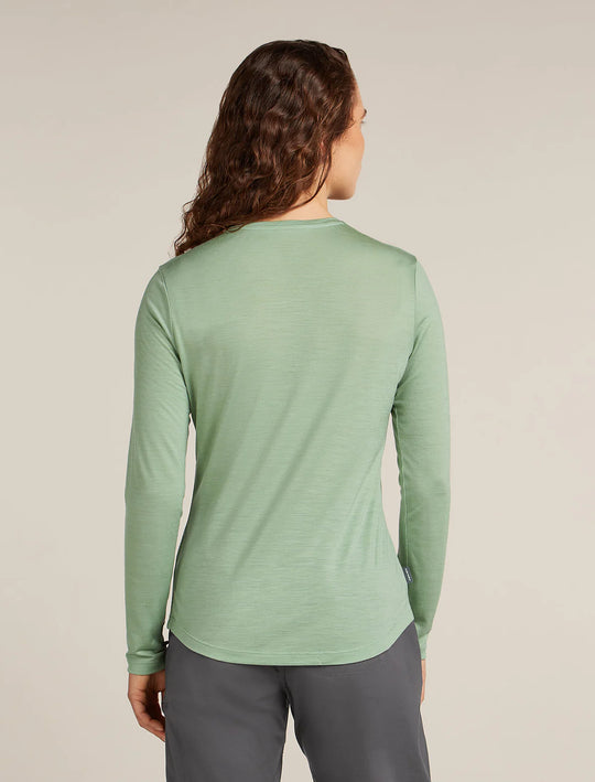 Icebreaker W Merino Blend 125 Cool-Lite Sphere LS Tee Seaglass